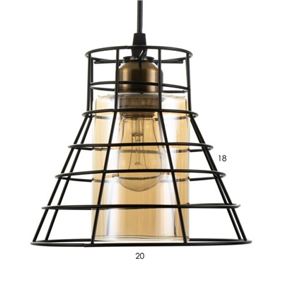 Светильник BayerLux «Румпи» Е27 40 Вт чёрный 20×20×17-117 см