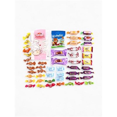 Сладкий детский новогодний подарок «Волшебство рядом», конфеты + раскраска с динозавром внутри, 500 г