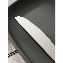 Нож столовый из нержавеющей стали Magistro «Эми», длина 22.6 см, серебристый