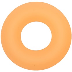 Оранжевое люминесцентное эрекционное кольцо Glow-In-The-Dark Liquid Silicone Prolong Medium Ring