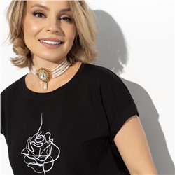 Футболка, Точно знаю ответ (black flower)