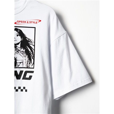 Комплект трикотажный для девочек: фуфайка (футболка), брюки