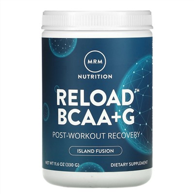 MRM, RELOAD BCAA+G, Post-Workout Recovery, Island Fusion, 11.6 oz (330 g)