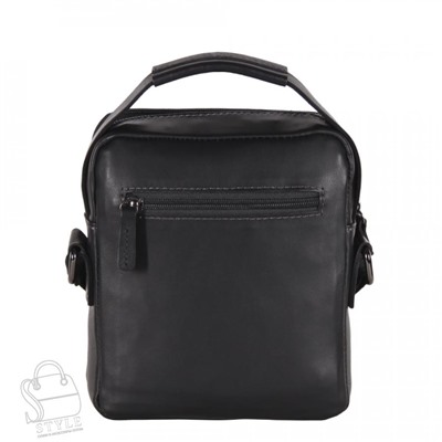 Сумка мужская кожаная 3012-1TR black Tough Ruder