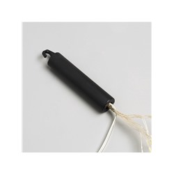 Гирлянда «Конский хвост» 10 нитей по 1 м, IP20, серебристая нить, 100 LED, 2 режима, батарейки AAх3 (нет в комплекте), свечение тёплое белое