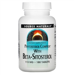 Source Naturals, Phytosterol Complex with Beta-Sitosterol, 113 mg, 180 Tablets
