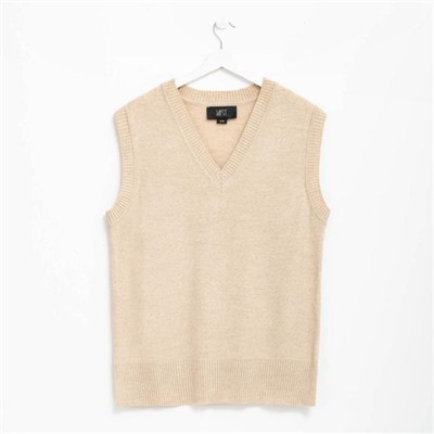 Жилет женский вязаный MIST, размер 44-46, бежевый