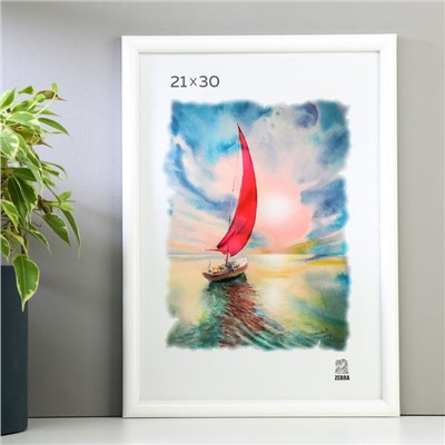 Фоторамка для фото 21×30 см Madeleine, пластик, белый