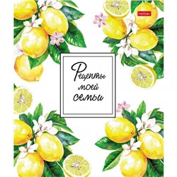 Книга для записи кулинарных рецептов на спирали А4 80л "Рецепты моей семьи" 4цв. разделителя, с наклейками (091719) 34456 Хатбер