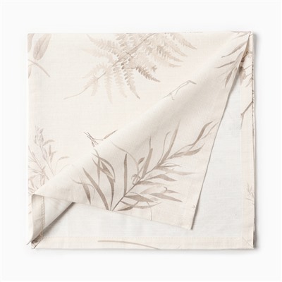 Дорожка на стол Этель Flower herbarium, 40×146 см, 100% хлопок, репс 210 г/м², бежевая