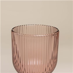 Бокалы для вина SL Home «Модерн», 250 мл, 8×14.5 см, набор 2 шт., стекло, розовые