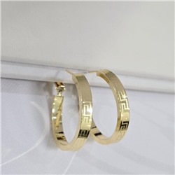 Серьги ювелирная бижутерия Итальянское золото (покрытие желтое 14к), арт.313.303