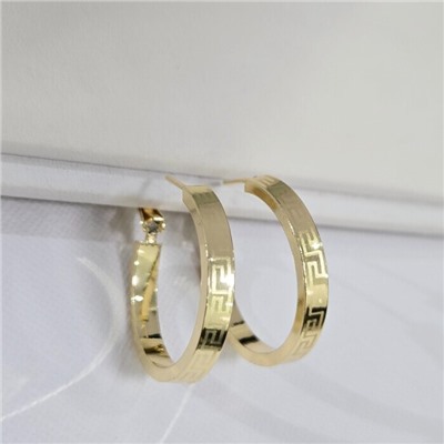 Серьги ювелирная бижутерия Итальянское золото (покрытие желтое 14к), арт.313.303