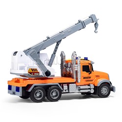 Машина "Автокрановщик" с распылением воды, на батарейках, в коробке