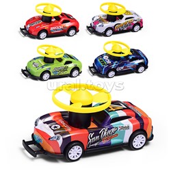 Машина- запускалка "Bump spin" (стреляет дисками) в пакете