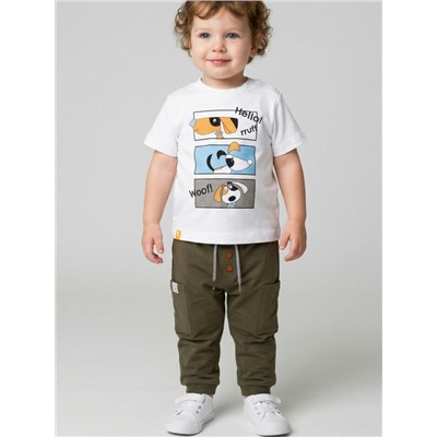 Брюки детские трикотажные для мальчиков, 2 пары в комплекте