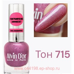 Alvin D`or Лак для ногтей  Holographic тон 715 вечерний ирис 15 мл