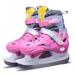 Коньки (размер M35-38) розовые, в сумке