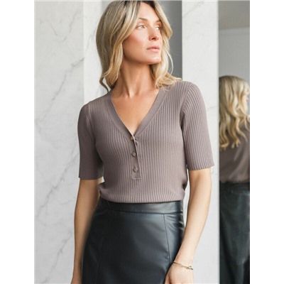 Джемпер тонкой вязки из вискозы с нейлоном