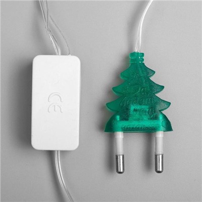 Гирлянда елочная "Цветочки" разноцветная 5м