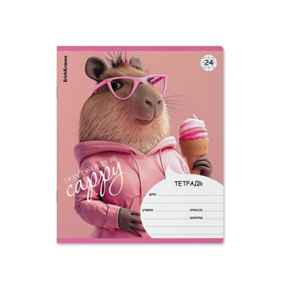 Тетрадь  24л клетка "CapyBarbara" 58219 ErichKrause