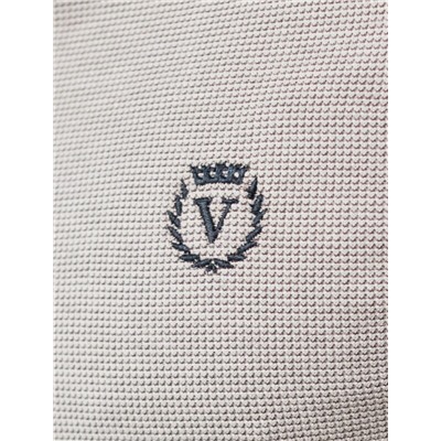 Лонгслив из фактурного трикотажа с плетеным воротником поло с застежкой на пуговицы