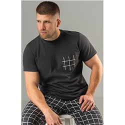 Мужская хлопковая пижама с брюками Happyfox