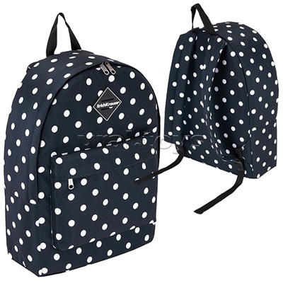 Рюкзак "EasyLine" 17L Dots in Black 1 отделение + 1 наружный карман, вес 411 гр