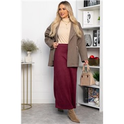 Юбка макси Алана (бордовая) Ю14254-6М