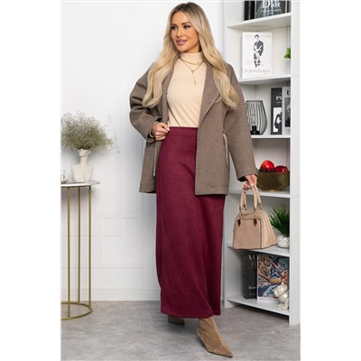 Юбка макси Алана (бордовая) Ю14254-6М
