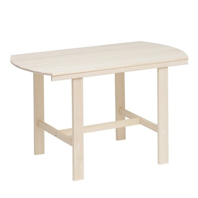 Стол для бани и дачи, 120×63×70 см, деревянный, липа