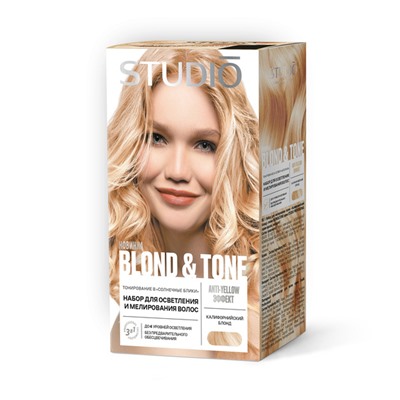 СТУДИО 3D Набор для мелирования волос Калифорнийский блонд линии BLOND&TONE