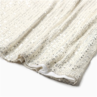 Юбка макси из пайеток женская MIST, размер 46, серебряный