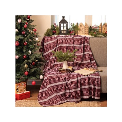 Плед флисовый новогодний «Экономь и Я. Зимний орнамент», 150×130 см