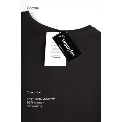 Женская асимметричная футболка Happyfox