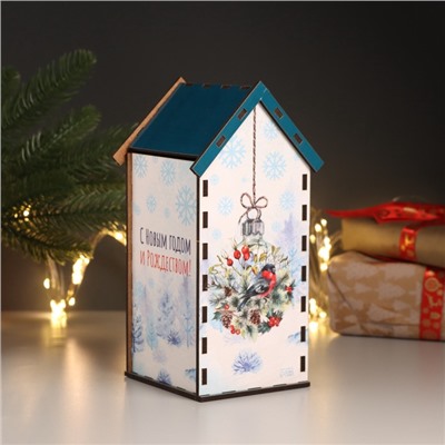 Чайный домик новогодний «Пусть будет всё», 20×10.5×9.5 см
