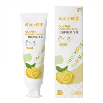 Зубная паста детская со вкусом лимона Olafur, 60г
