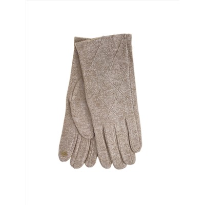 Перчатки осенние из мягкого трикотажа, цвет светло коричневый