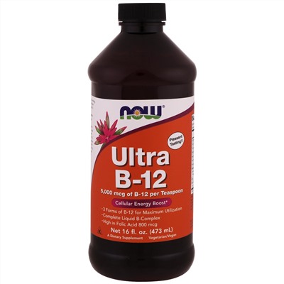 Now Foods, Ultra B-12, 16 жидких унций (473 мл)