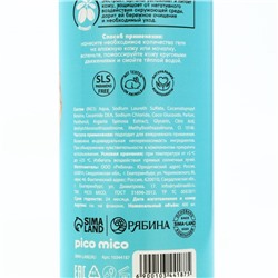 Гель для душа женский Sunny pineapple, 400 мл, аромат ананаса, PICO MICO