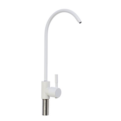 УЦЕНКА Кран для всех видов бытовых фильтров ZEIN К-06, нержавеющая сталь, белый