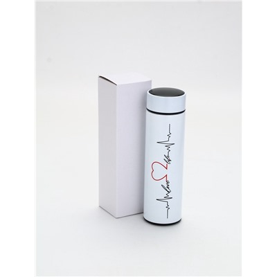 Термос «Пульс», 500 мл, с ситечком, с датчиком температуры