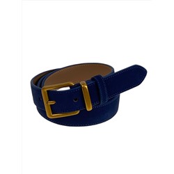 Ремень женский из натуральной кожи, цвет синий