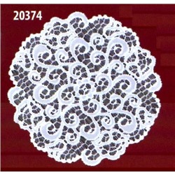 203743/30/1, круглая,  Д=30 см, белоснежная.