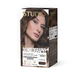 Стойкая крем-краска для волос Studio Professional 3D Holography 6.4 Шоколад
