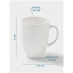 Кружка Hanna Knövell, 400 мл, фарфор, белая