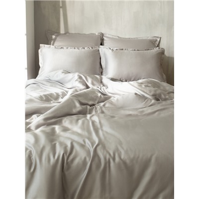 Пододеяльник 1.5-спальный SL Home, 150×220 см, светло-серый, тенсель