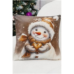 Наволочка декоративная новогодняя 2 шт 3D эффект велюр НАТАЛИ, 1221261