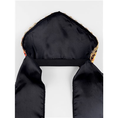 Кокошник карнавальный «Русские узоры», черный