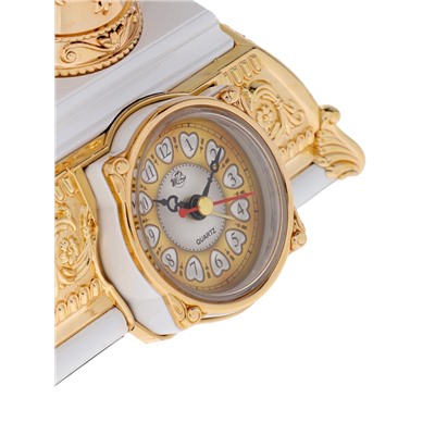 УЦЕНКА Часы - светильник «Ретро - телефон», белый, с будильником, 28.5×18×18 см